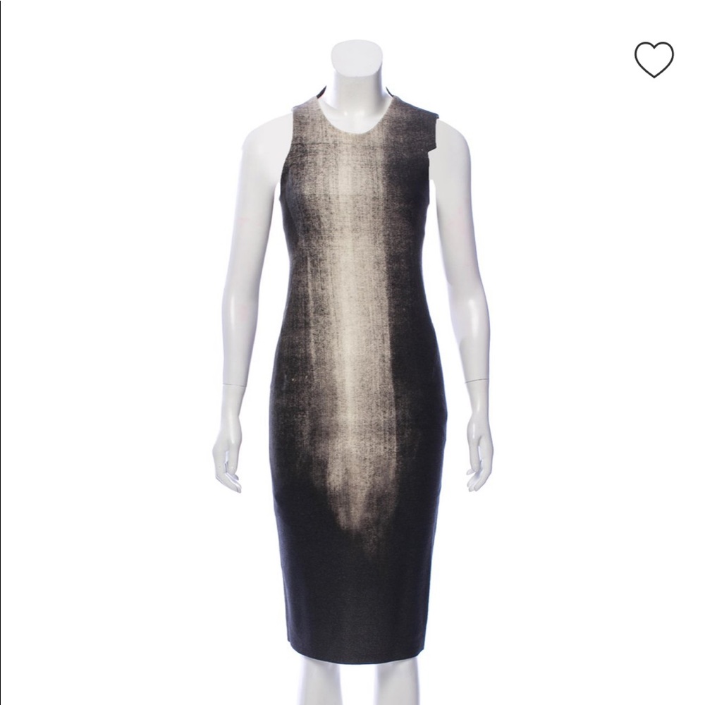 Helmut Lang Wool Midi Dress, 0